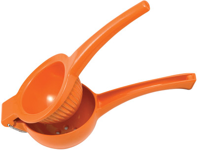 Winco LS-90 3-1/2" Dia. 9-1/8"L Aluminum Orange Squeezer