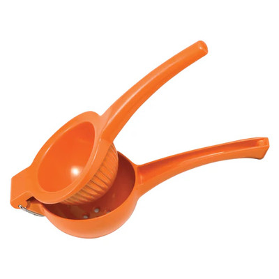Winco LS-90 3-1/2" Dia. 9-1/8"L Aluminum Orange Squeezer
