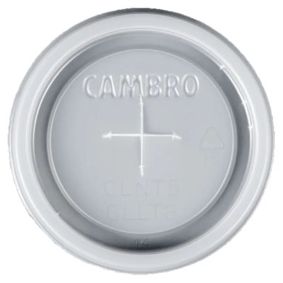 Cambro CLLT6190 Translucent Disposable CamLid (1500 Per Case)