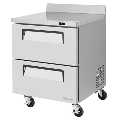 Turbo Air TWR-28SD-D2-N 27.5"W One-Section Super Deluxe Worktop Refrigerator