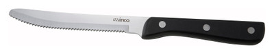 Winco K-80P 9-1/2" Jumbo Steak Knife with Solid POM Handle (Contains 1 Dozen)