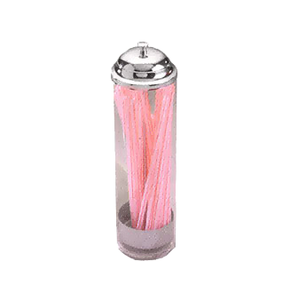 American Metalcraft SD3511 Clear Plastic Straw Dispenser