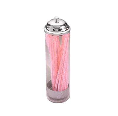 American Metalcraft SD3511 Clear Plastic Straw Dispenser