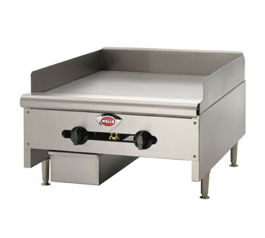 Wells HDG-3630G 35" Natual Gas Countertop Griddle - 90,000 BTU