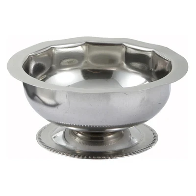 Winco SD-5 5 Oz. Stainless Steel Sherbet Dish