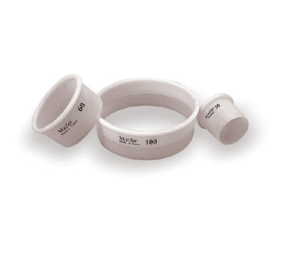 Matfer Bourgeat 150163 ExoGlass Pastry Cutter 3-1/2&quot; Dia. x 1-3/8&quot;H Plain Round One-Piece Composite Material