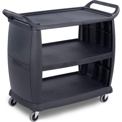 Carlisle CC224303 Black Bus Cart 42"L x 23"W