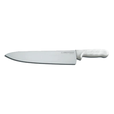 Dexter 12473 12" White Sani-Safe Chef's/Cook's Knife with Polypropylene Handle