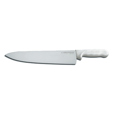 Dexter 12473 12" White Sani-Safe Chef's/Cook's Knife with Polypropylene Handle
