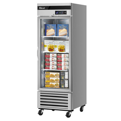 Turbo Air TSF-23GSD-N 27" W One-Section Glass Door Reach-In Super Deluxe Display Freezer - 115 Volts