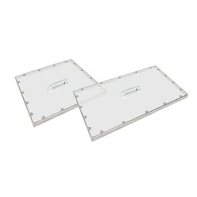 Turbo Air PC-72J Clear Pan Cover (1) 27-3/8 x 22-1/2 x1-1/4 &amp; (1) 40-3/8 x 27-3/8 x 1-1/4 For JBT-72