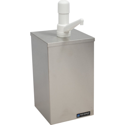 San Jamar P9800 EZ-Chill Condiment Pump Box Countertop 7"W
