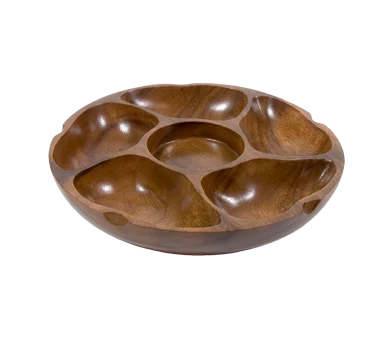 Town 51305
 12"
 Wood
 PU-PU Platter