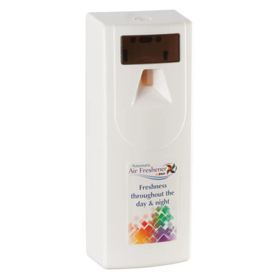Winco AFD-1 3.46"W x 3.35"D x 9.13"H White Automatic Fully Programmable Air Freshener