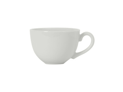 Tuxton BPF-1601 4" 16 Oz. Porcelain Porcelain White Cappuccino Cup (2 Dozen Per Case)