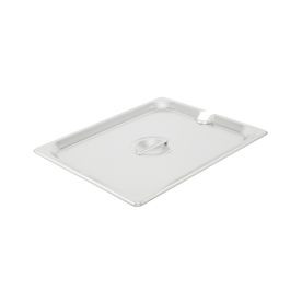 CAC China SPCN-H Stainless Steel Half Size Notched Flat Steam Pan Cover (48 Each Per Case)