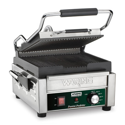 Waring WPG150B Electric Single Compact Panini Grill - 208 Volts
