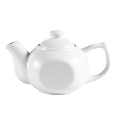 CAC China TPW-1 15 Oz Super White Porcelain Accessories Teapot (3 Dozen Per Case)