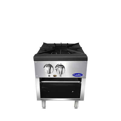 Atosa ATSP-18-1-LP 18" W Stainless Steel Liquid Propane CookRite Stock Pot Stove - 80,000 BTU