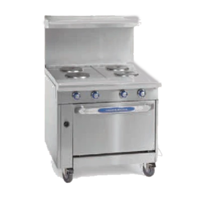 Imperial IHR-2HT-2-E-M 36" Electric Heavy Duty Range - 208 Volts