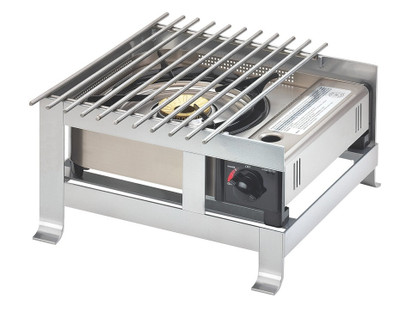 Cal-Mil 1576-74 14" W Silver SoHo Butane Stove Frame Only