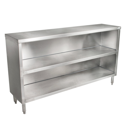 John Boos EDSC8-1560 60"W X 15"D X 35"H Overall Size Dish Cabinet With Open Front