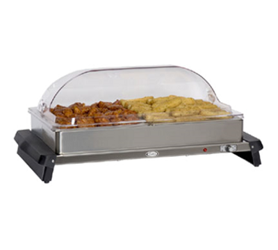 Cadco WTBS-2RT 26" 2 Pan Double Buffet Server Countertop - 120 Volts