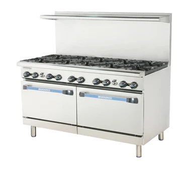 Turbo Air TAR-10-NG 60" Natural Gas Radiance Restaurant Range - 390,000 BTU