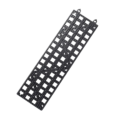 San Jamar VM5180BK 3-1/2" x 12" Strips Bar Mat