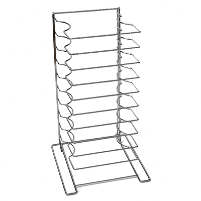 American Metalcraft 19033 10 Shelves Chrome Plated Steel Pizza Pan Rack