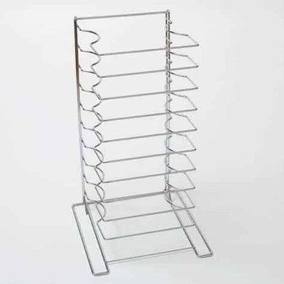 American Metalcraft 19033 10 Shelves Chrome Plated Steel Pizza Pan Rack