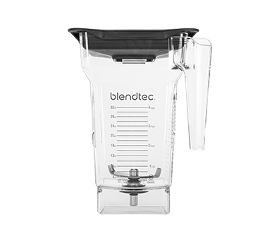 Blendtec 40-609-60 FourSide 75 Oz. Copolyester Jar - Clear Black Lid