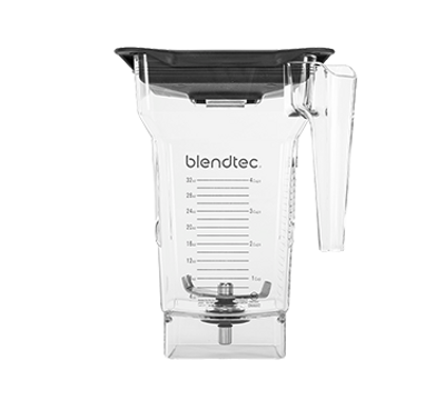 Blendtec 40-609-60 FourSide 75 Oz. Copolyester Jar - Clear Black Lid