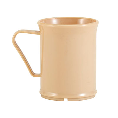Cambro 96CW133 Camwear 9.6 oz Beige Polycarbonate Mug - 48/Case