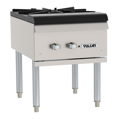 Vulcan VSP100 Natural Gas 1 Cast Iron Two-Ring Burner Stock Pot Range - 110,000 BTU