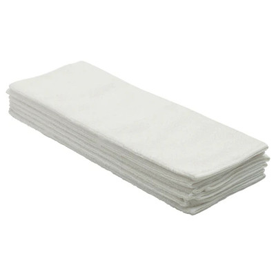 Winco BTM-16W 16" x 16" White Bar/Kitchen Towel Set 10 Pack (6 Each Per Pack)