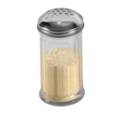 American Metalcraft SAN319 Cheese Shaker 12 Oz. 3" Dia. x 5.38" H 0.25" Extra Large Holes