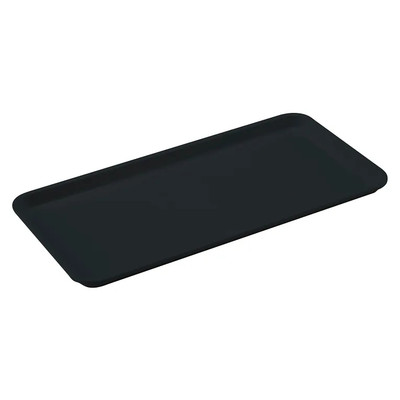Cambro 1030MT110 10-7/16" x 30" x 3/4" Black Rectangular Fiberglass Market Display Tray