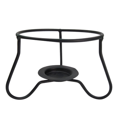 CAC China RCN-140Stand 5" Dia. x 3.5"H Black Metal Fire Stand (1 Dozen)