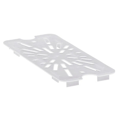 Cambro 30PPD190 1/3 Size Translucent Polypropylene Drain Shelf - 6/Case