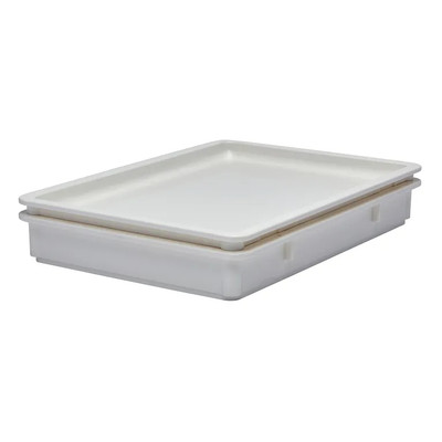 Cambro DB18263P148 26"W White Polypropylene Pizza Dough Box