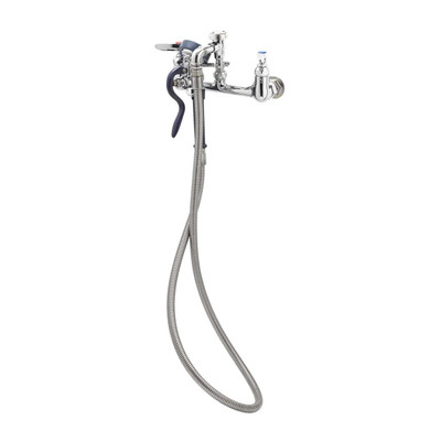 T&amp;S Brass B-0167 Spray Assembly wall mount mixing faucet with 8"