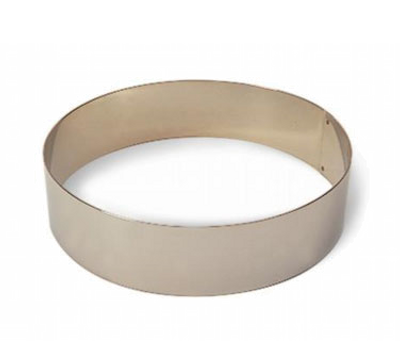 Matfer Bourgeat 371804 7.12&quot; ID x 2.37&quot;H Stainless Steel Round Ice Cream or Cake Ring