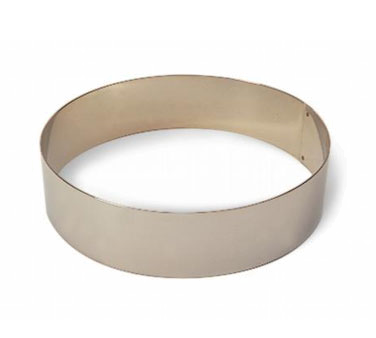 Matfer Bourgeat 371804 7.12" ID x 2.37"H Stainless Steel Round Ice Cream or Cake Ring