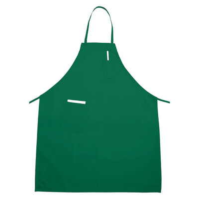 Winco BA-PLG Green Bib Apron - 33" x 26"