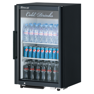Turbo Air TGM-7SD-N6 25"W One-Section Glass Door Super Deluxe Refrigerated Merchandiser