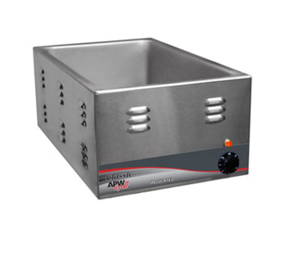 APW Wyott W-3VI 22 Qt. Stainless Steel Infinite Controls X*PERT Series Food Pan Warmer - 120 Volts