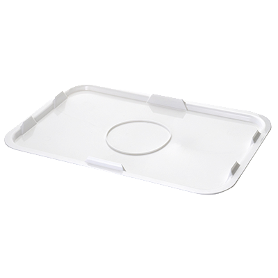 Matfer Bourgeat 510537 White Rectangle Polyethylene Lid