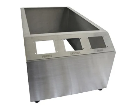 CookTek IHWCS3 SinAqua 14.95" W Stainless Steel IHW Countertop Housing with 3 Control Panels