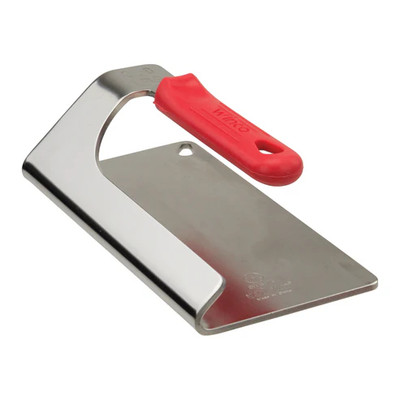 Winco SWS-74 2 lbs. 4" x 7-1/2" Red Stainless Steel Steak Weight
